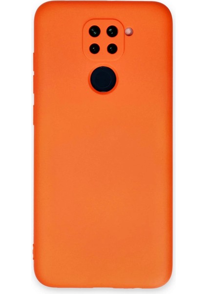 Xiaomi Redmi Note 9 Kılıf Nano Içi Kadife Silikon - Turuncu