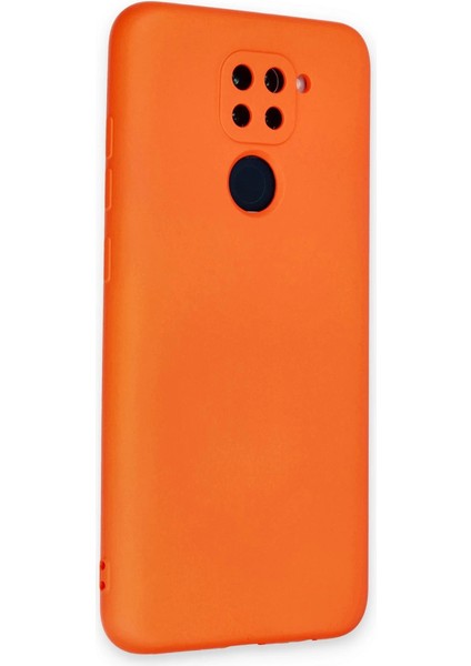 Xiaomi Redmi Note 9 Kılıf Nano Içi Kadife Silikon - Turuncu modelleri