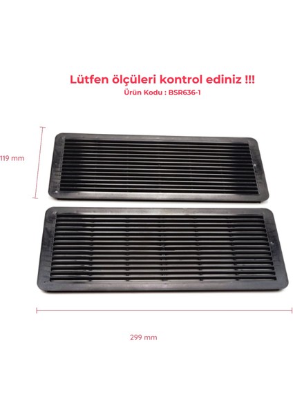 BSR636-1 Mercedes W203 W208 W209 W210 W211 W215 W219 W220 W240 Için 2 Adet Siyah Sunroof Tavan Havalandırma Izgarası A2117840644 modelleri