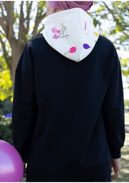 Sweatshirt Balon Nakışlı fırsatları