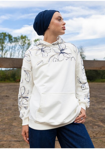 Sweatshirt Ekru Keten