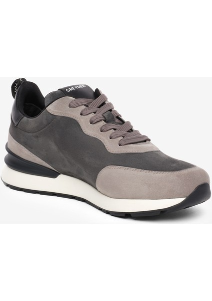 Erkek Gri Hakiki Deri Spor Ayakkabı 5K1SA18761 fiyatları