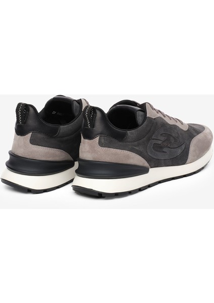 Erkek Gri Hakiki Deri Spor Ayakkabı 5K1SA18761 fırsatları