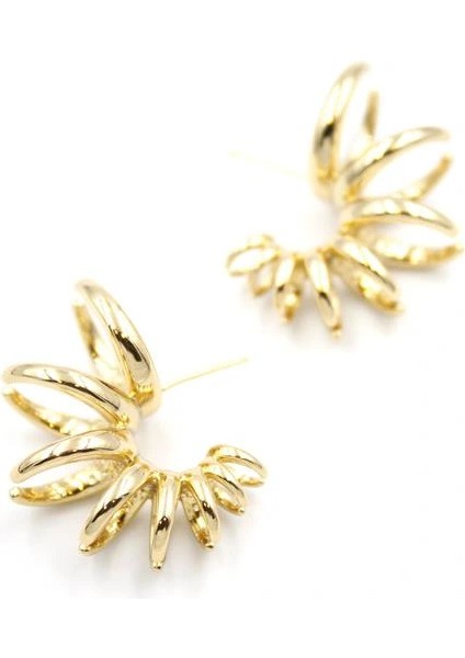 Halkalı Küpe - Rose