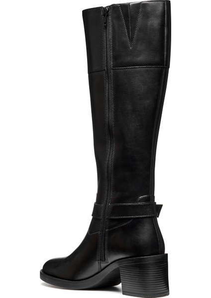 Kadın Siyah D Serılda 60 B - Smo.lea Fermuarlı Topuklu Deri Çizme D56XXB00043C9999 fırsatları