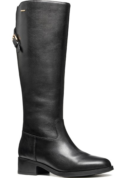 Kadın Siyah D Camexıa Np Abx Fermuarlı Deri Çizme D566WB00043C9999 modelleri