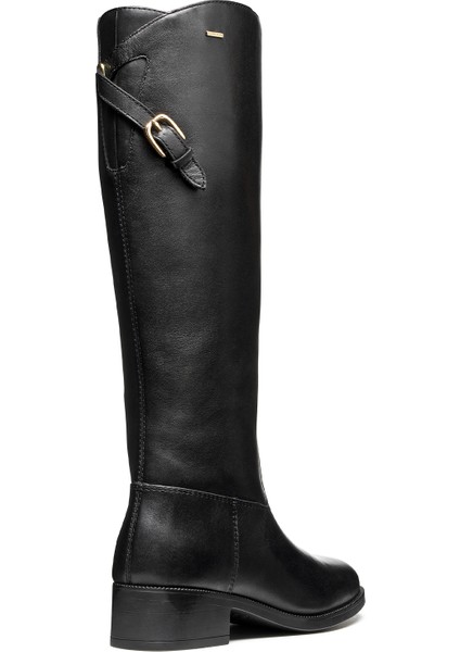 Kadın Siyah D Camexıa Np Abx Fermuarlı Deri Çizme D566WB00043C9999 fırsatları