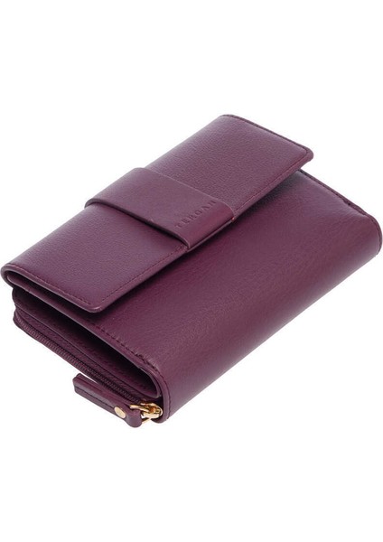 Mor Hakiki Deri Kadın Cüzdan - S1CB00005813-A89