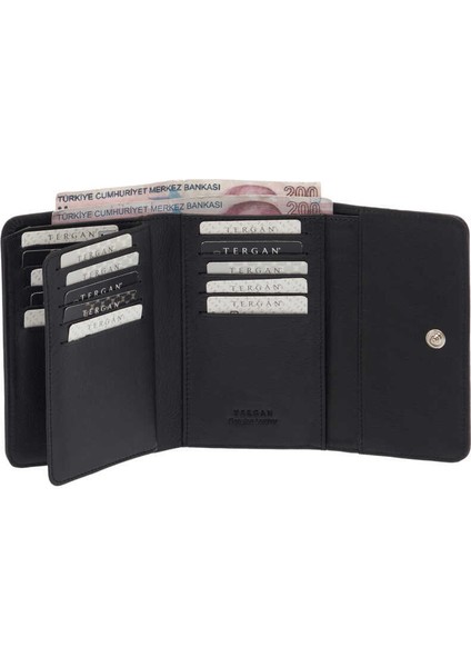 Siyah Hakiki Deri Kadın Cüzdan - S1CB00005788-A85