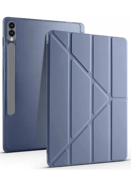 Newface Samsung Galaxy X610 Tab S9 Fe Plus 12.4 Kılıf Kalemlikli Mars Tablet Kılıfı - Lavender