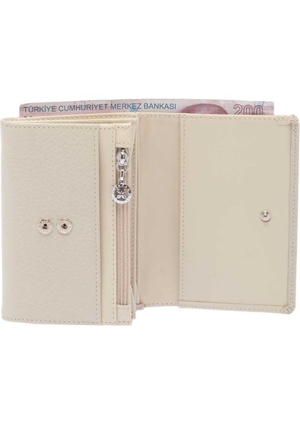 Bej Hakiki Deri Kadın Cüzdan - S1CB00005815-D7M