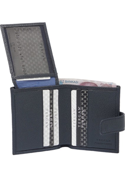 Lacivert Hakiki Deri Erkek Cüzdan - S1CE00001623-U6H