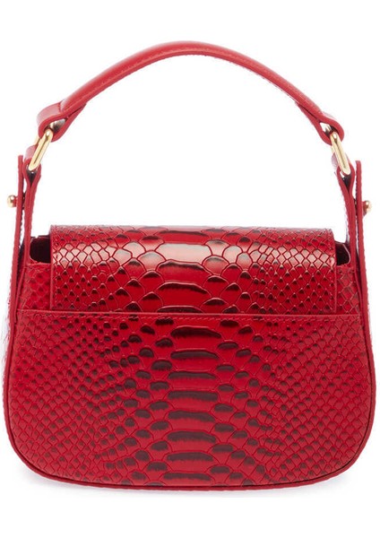 Kırmızı Hakiki Deri Kadın El Çantası - S24Y1BC80199-G2D