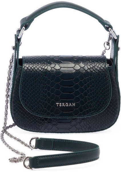 Yeşil Hakiki Deri Kadın El Çantası - S24Y1BC80199-R8F