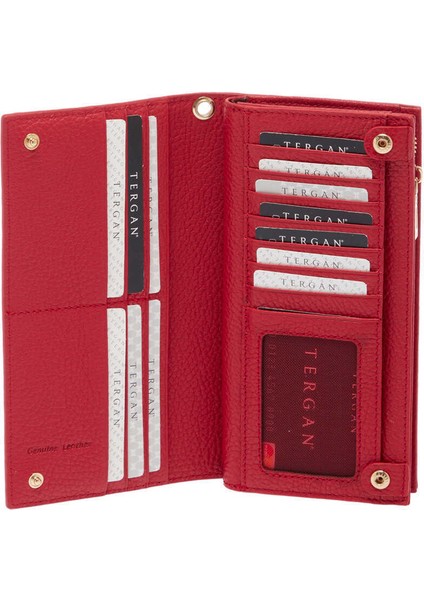 Kırmızı Hakiki Deri Kadın Cüzdan - S1CB00005817-B68