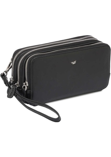 Siyah Hakiki Deri Erkek Portföy Çantası - S1PC00021495-A85