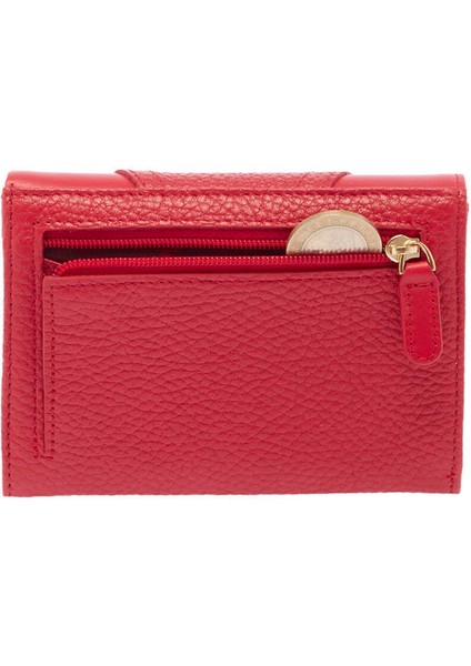 Kırmızı Hakiki Deri Kadın Cüzdan - S1CB00005815-D2N