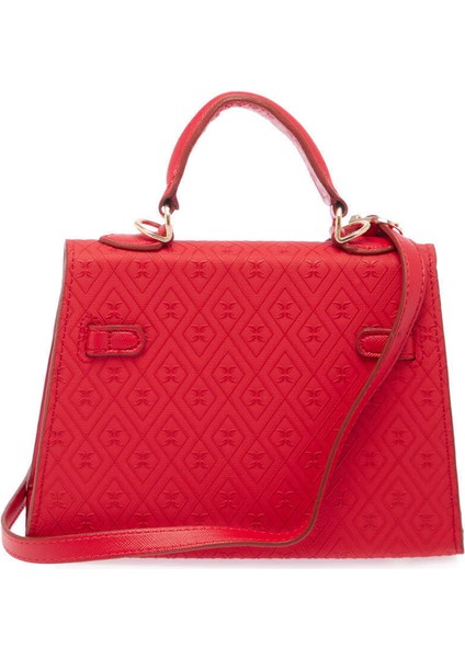 Kırmızı Print Kadın Abiye Çanta - S24Y1PR09147-S4R