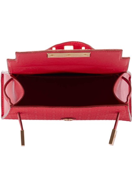 Kırmızı Print Kadın Abiye Çanta - S24Y1PR09147-S4R