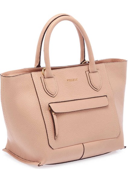 Pudra Hakiki Deri Kadın El Çantası - S24Y1BC80283-S94