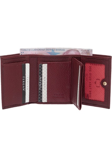 Bordo Hakiki Deri Kadın Cüzdan - S1CB00005633-M71