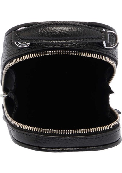 Siyah Hakiki Deri Kadın Çapraz Askılı Çanta - S24Y1BC80287-A41