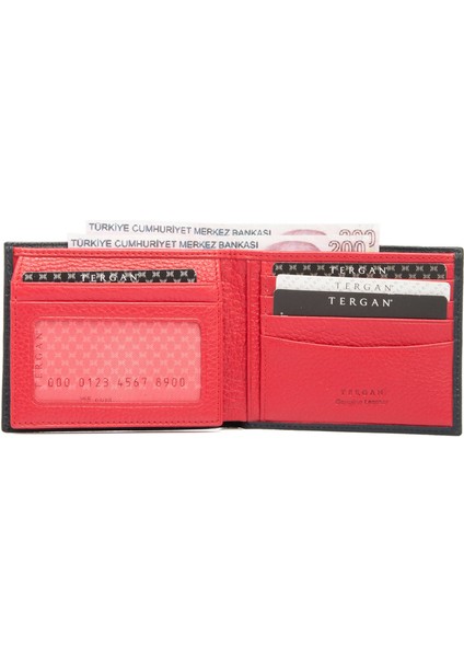 Lacivert Hakiki Deri Erkek Cüzdan - S1CE00001498-U9Y