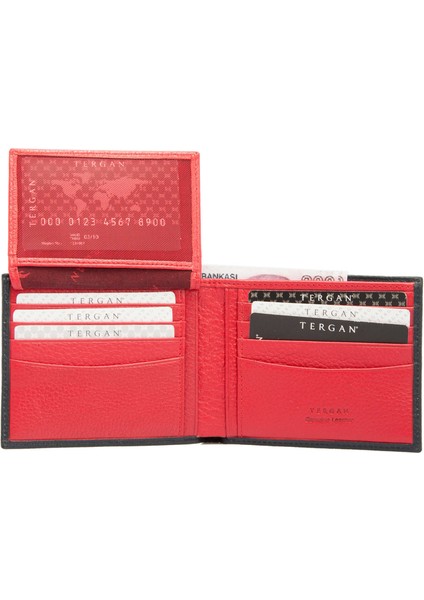 Lacivert Hakiki Deri Erkek Cüzdan - S1CE00001498-U9Y