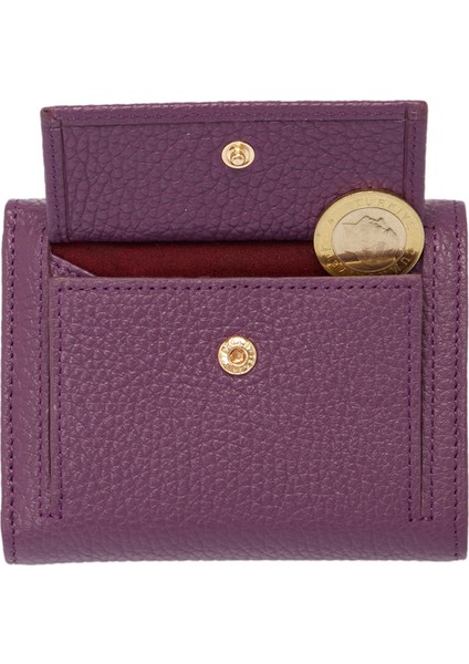 Mor Hakiki Deri Kadın Cüzdan - S1CB00005633-C48 fırsatları