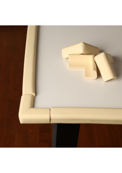 a 2 Metre + 4 Adet Köşe Koruyuculu Esnek ve Yumuşak Kauçuk Krem Renk Kenar Koruyucu modelleri