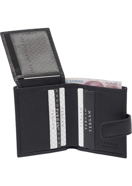 Siyah Hakiki Deri Erkek Cüzdan - S1CE00001623-U9G