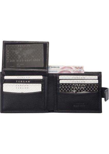 Siyah Hakiki Deri Erkek Cüzdan - S1CE00001567-A6F