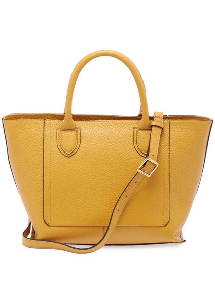 Sarı Hakiki Deri Kadın El Çantası - S24Y1BC80283-H28