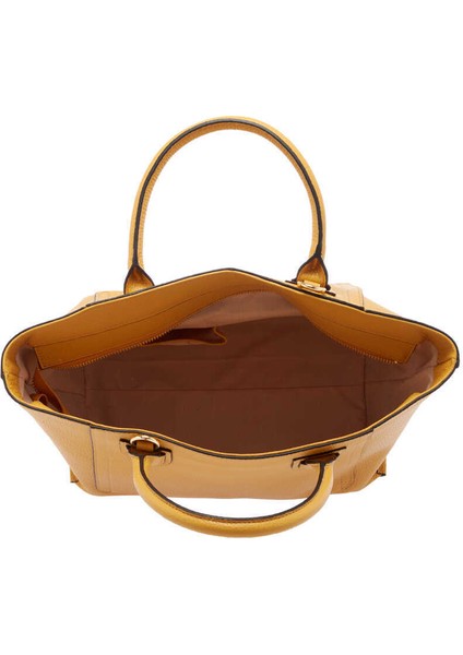 Sarı Hakiki Deri Kadın El Çantası - S24Y1BC80283-H28