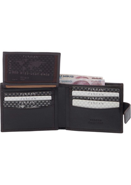 Kahve Hakiki Deri Erkek Cüzdan - S1CE00001567-B07