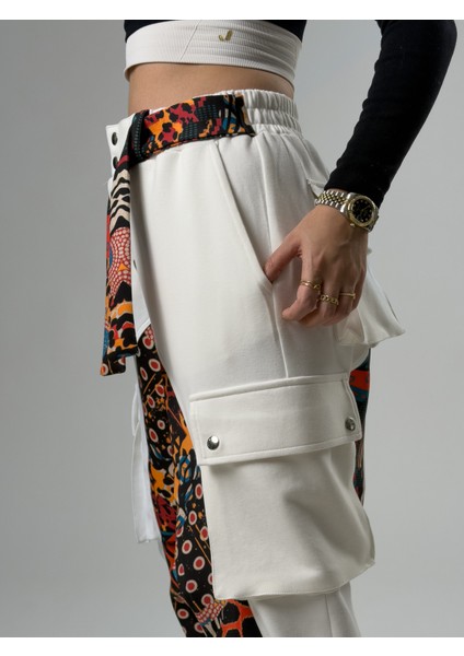 Kadın Garni Tasarım Etnik Desenli Spor Şalvar COC2565 fırsatları