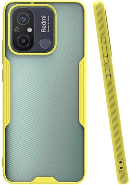 Redmi 12C Kılıf Platin Silikon - Sarı