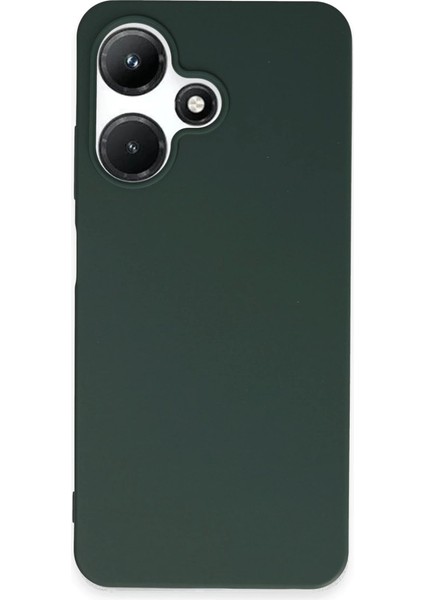 Infinix Hot 30I Kılıf First Silikon - Koyu Yeşil