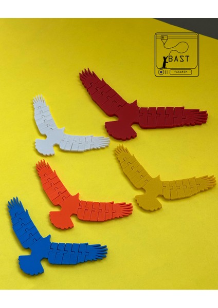 Bast Tasarım 3D Yazıcı Hareketli Eklemli Kuş Oyuncak Figür modelleri