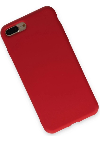 Iphone 7 Plus Kılıf Nano Içi Kadife Silikon - Kırmızı modelleri