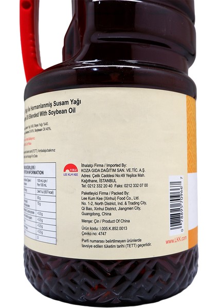 Soya ile Harmanlanmış Susam Yağı 1,75 Lt fırsatları