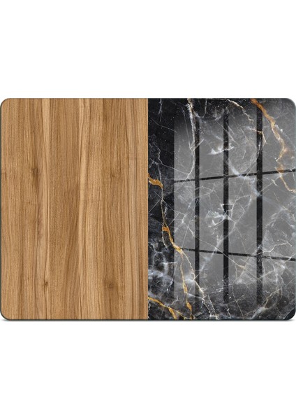 Cam Kesme Tahtası ve Sunumluk Ahşap Mermer Desenli 20X30 cm fiyatları