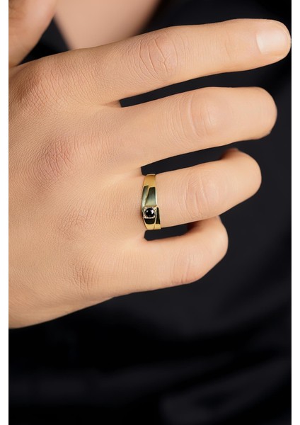 14 Ayar Altın Oniks Taşlı Erkek Yüzük fiyatları