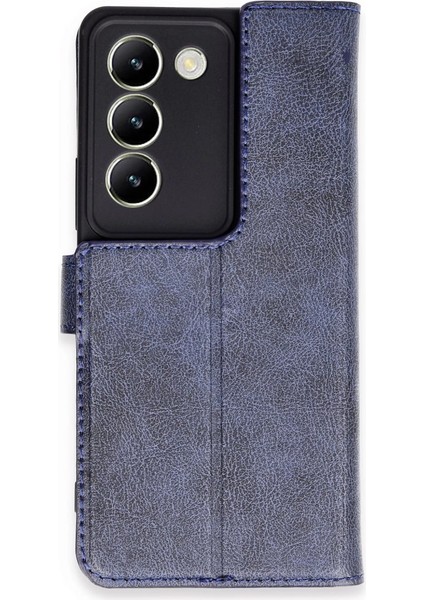 Vivo V30 Lite 4g Kılıf Trend S Plus Kapaklı Kılıf - Lacivert