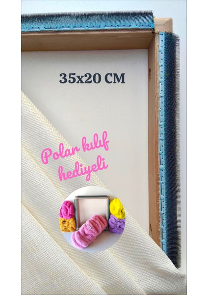 35X20CM Sihirli Punch(Panç)(Kasnak Kılıf Hediyeli)Telli/iğneli Ahşap Nakış Kasnağı