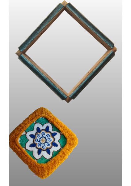 35X20CM Sihirli Punch(Panç)(Kasnak Kılıf Hediyeli)Telli/iğneli Ahşap Nakış Kasnağı