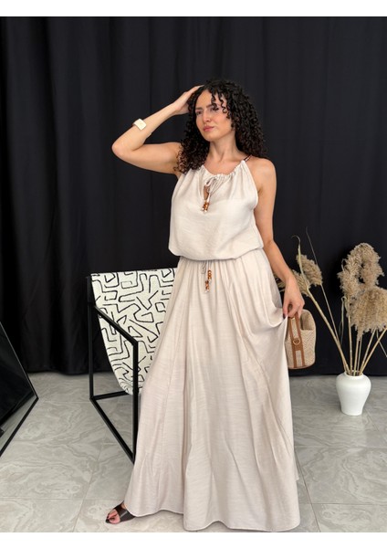 Taş Boncuk Detaylı Bluz Etekli Takım