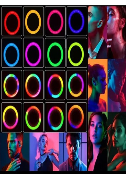 10 Inç LED Ring Light 26 cm Youtuber Makyaj Selfie Video Işığı 2.1m Tripodlu Telefon Tutucu indirimleri
