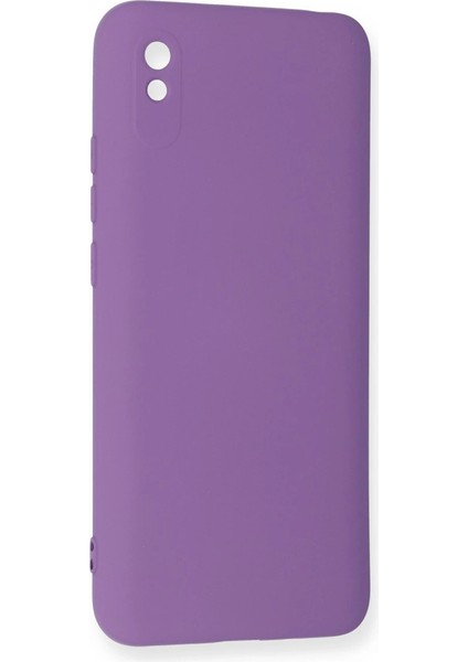 Xiaomi Redmi 9A Kılıf Nano Içi Kadife Silikon - Mor modelleri