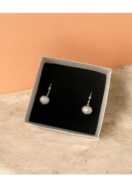 Sertifikalı 925 Ayar Ayar Gümüş 10 mm Inci Küpe modelleri